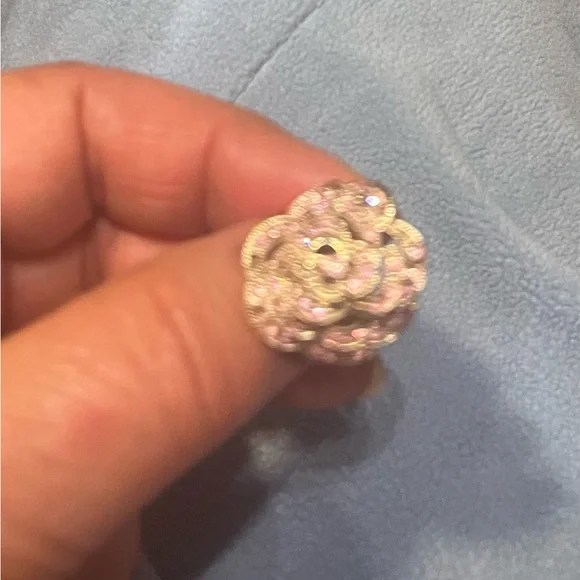 Vintage 1970’s rose stone golden ring. Perfect for Mothers Day - Picture 3 of 5